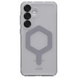 Чехол UAG Plyo Pro с MagSafe для Samsung Galaxy S25 Plus, Ice/Silver, прозрачный/серебро